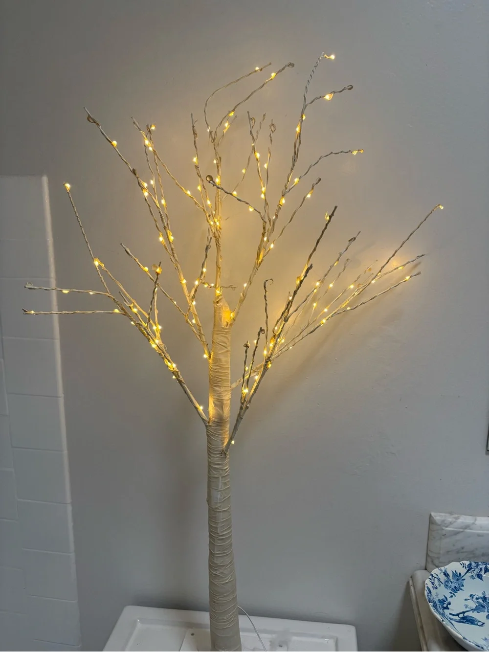 Warm White LED Decorative Lighted Branch Tree - Home Holiday